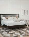 Lenia King Bed Black Ash - From Where - 