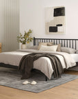 Lenia King Bed Black Ash - From Where - 