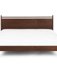 Lenia King Panel Bed Walnut - From Where - 