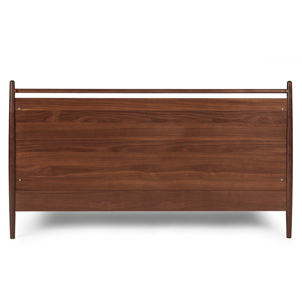 Lenia King Panel Bed Walnut - From Where - 