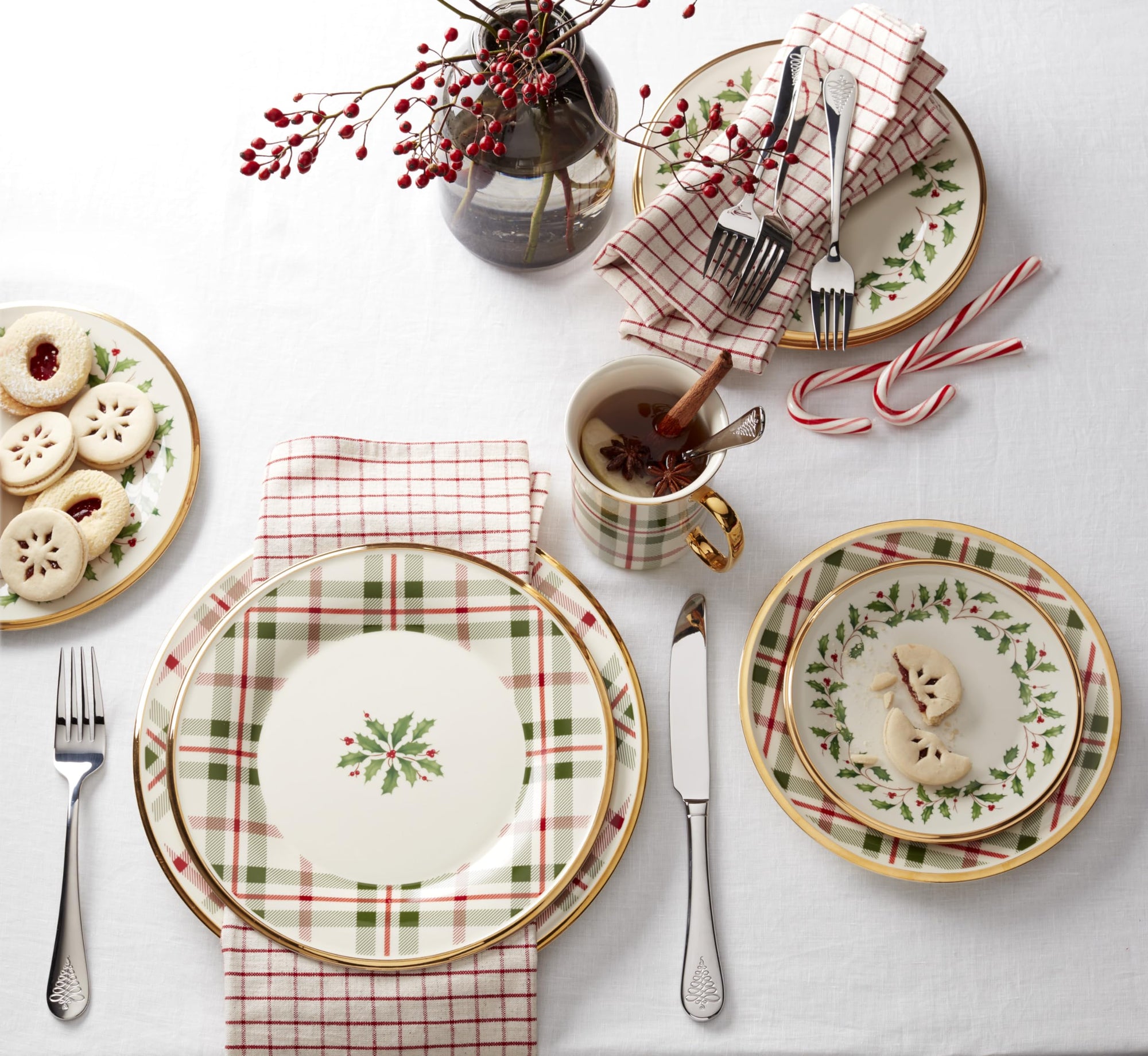 Lenox Holiday Plaid 4 - Piece Christmas Mug Set - From Where Finds - 