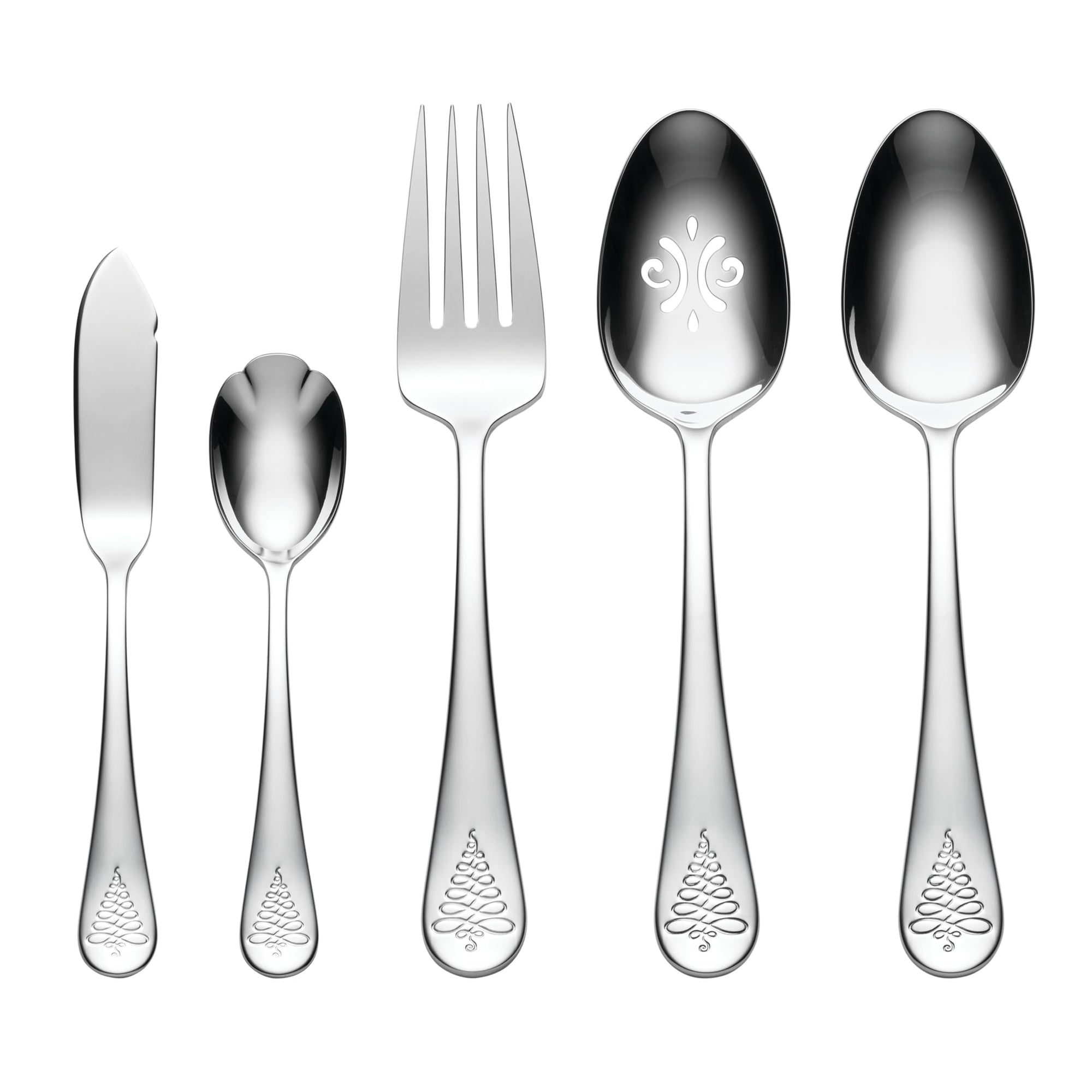 Lenox Noella 65 - Piece Flatware Silverware Set - From Where Finds - 
