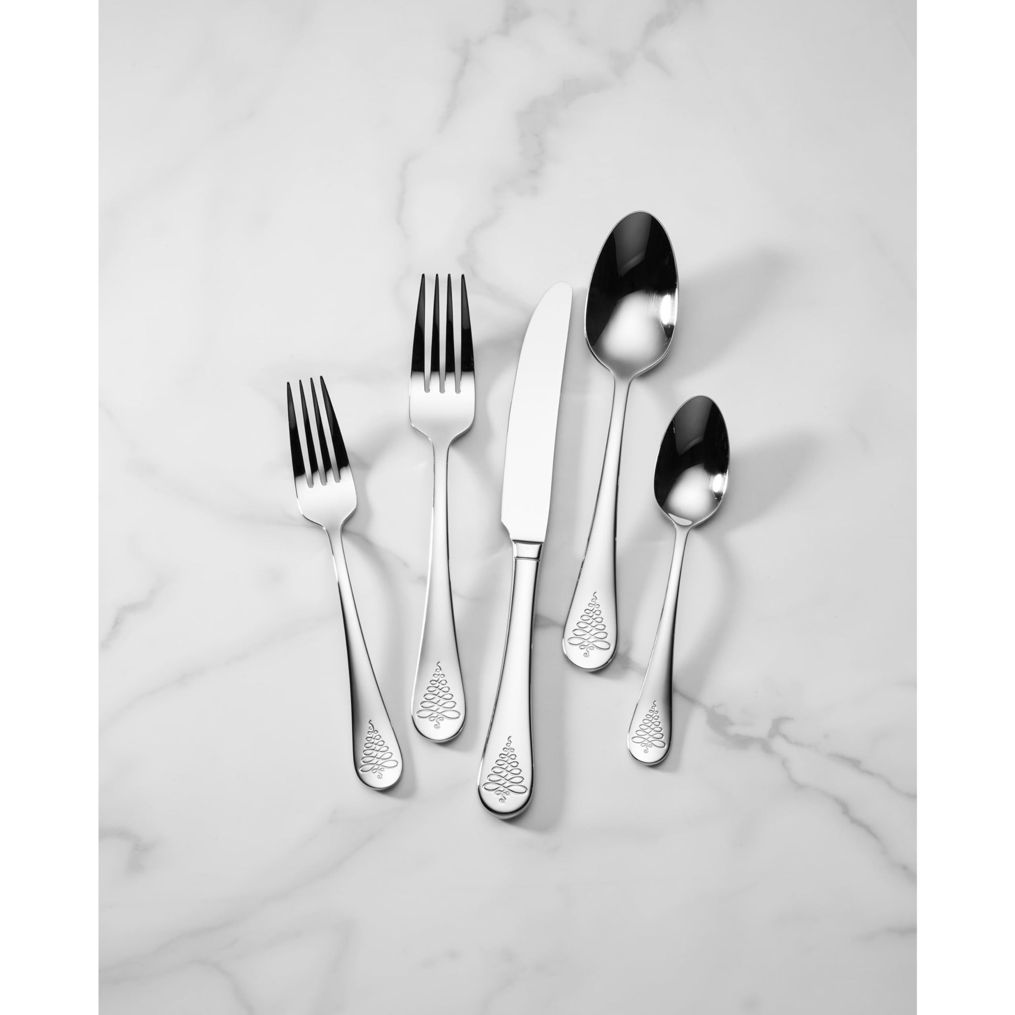 Lenox Noella 65 - Piece Flatware Silverware Set - From Where Finds - 