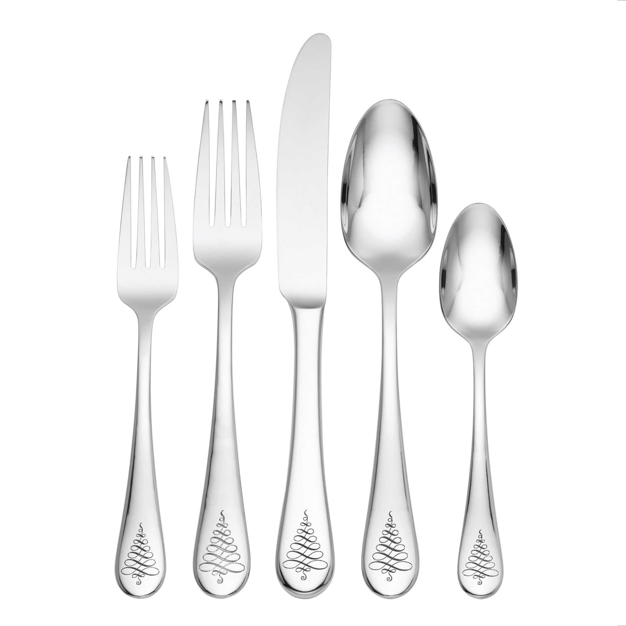 Lenox Noella 65 - Piece Flatware Silverware Set - From Where Finds - 