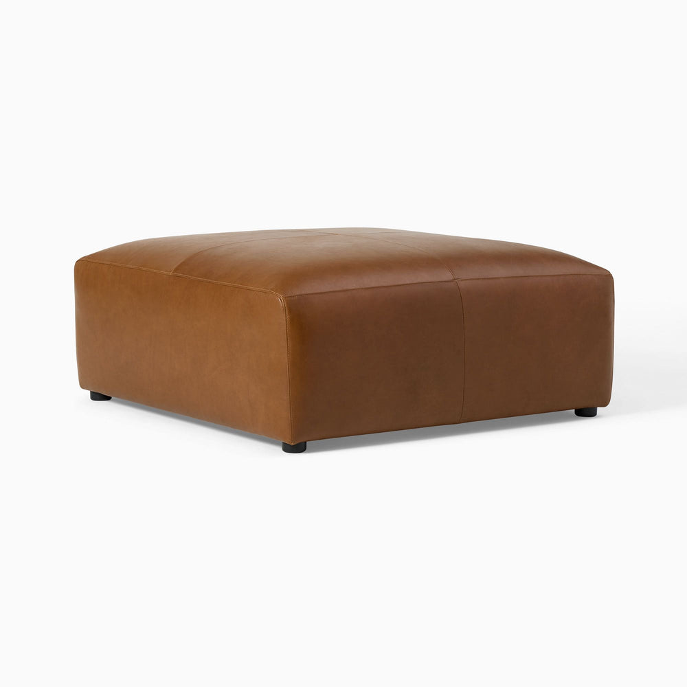 Leo Motion Leather Ottoman - From Where -
