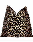 Leopard Velvet Throw Pillow Cover - From Where - 