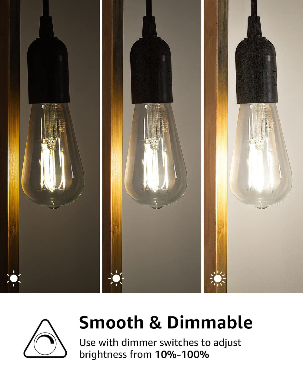 Lepro Dimmable LED Edison Bulbs - From Where - 