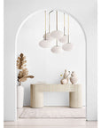 Les Crêtes White Textured Vase 18" - From Where - 