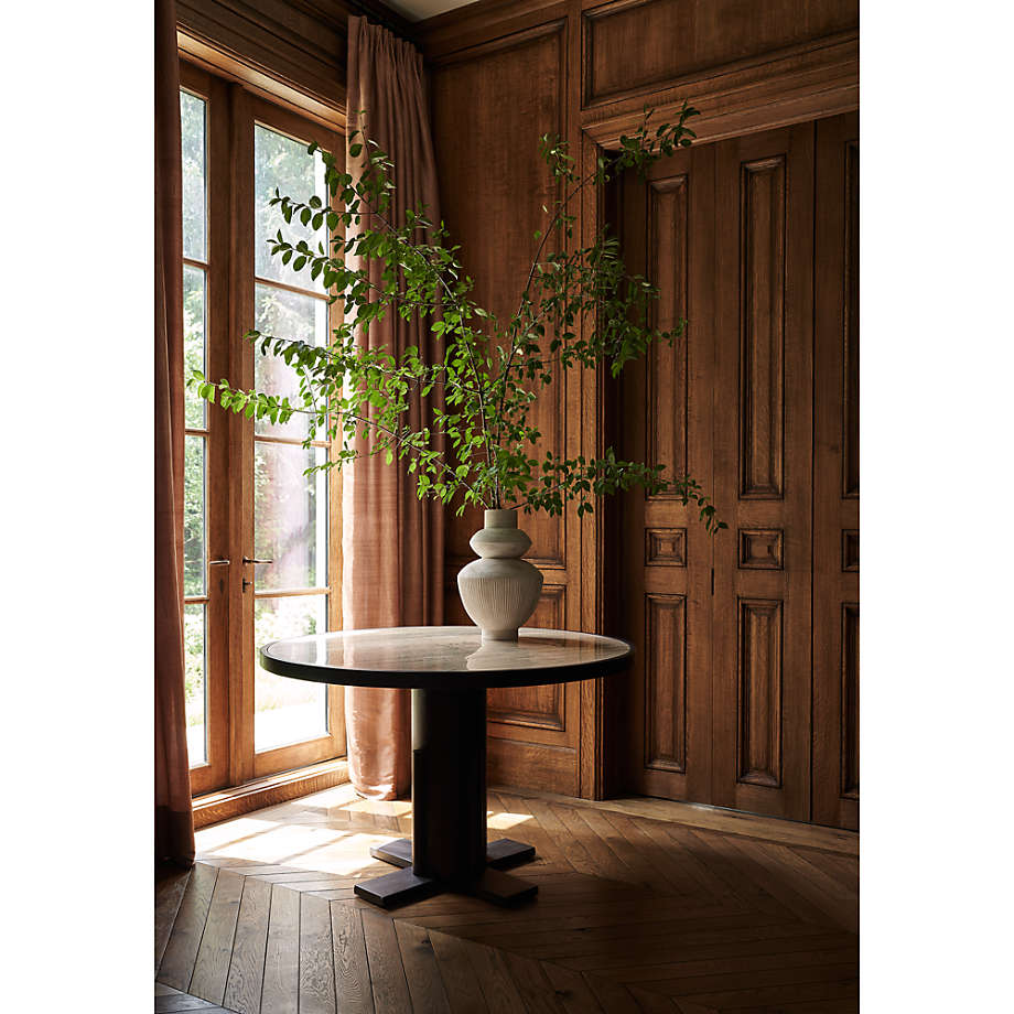 Les Crêtes White Textured Vase 18&quot; - From Where - 
