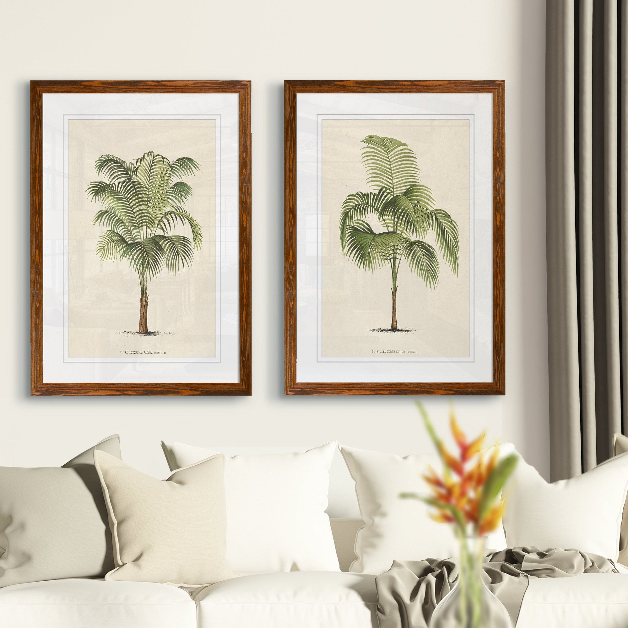 Les Palmiers I by Vincent Van Gogh (Set of 2) - From Where - 
