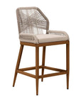 Lesley Metal Frame Bar Stool with Cushion - From Where - 