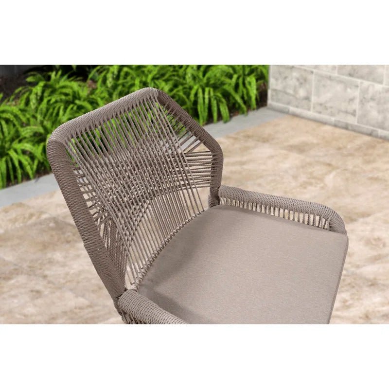 Lesley Metal Frame Bar Stool with Cushion - From Where - 