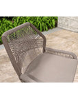 Lesley Metal Frame Bar Stool with Cushion - From Where - 