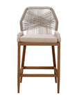 Lesley Metal Frame Bar Stool with Cushion - From Where - 