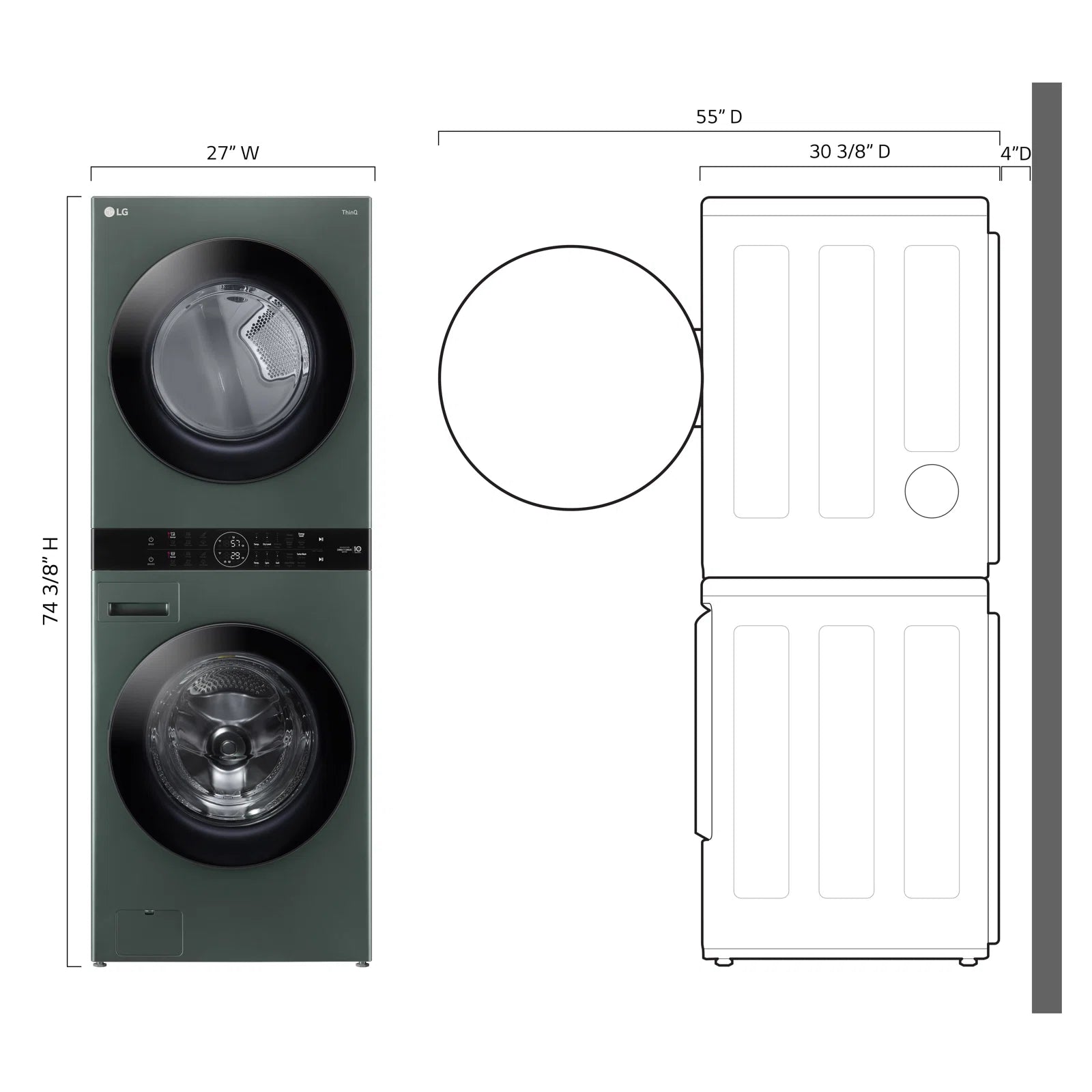 LG Single Unit Front Load WashTower - From Where - 