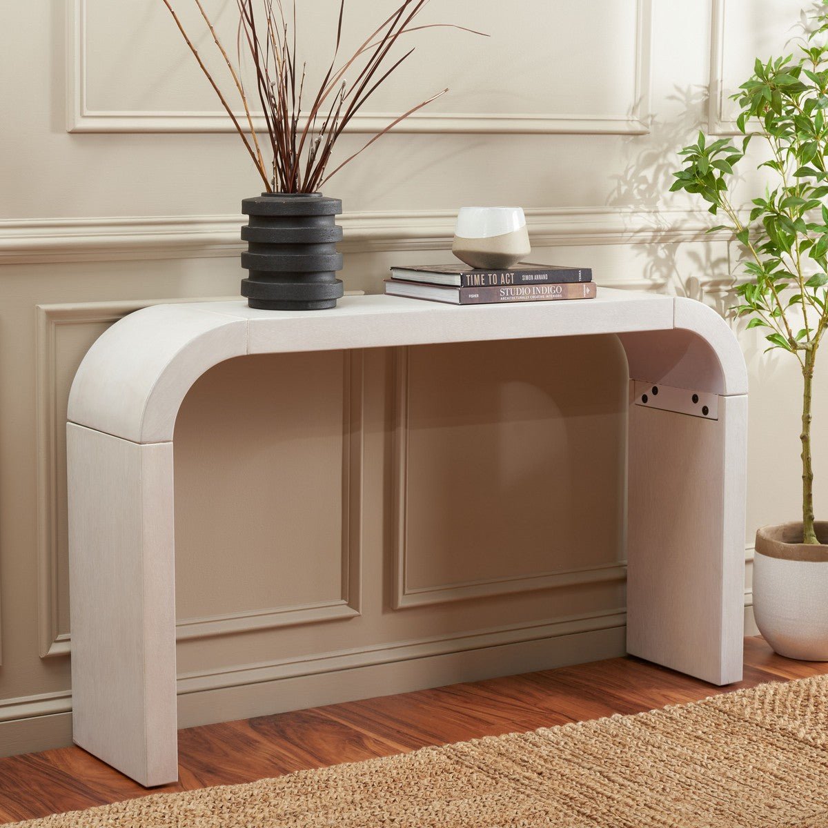 Liasonya Curved Console Table - From Where Finds - 