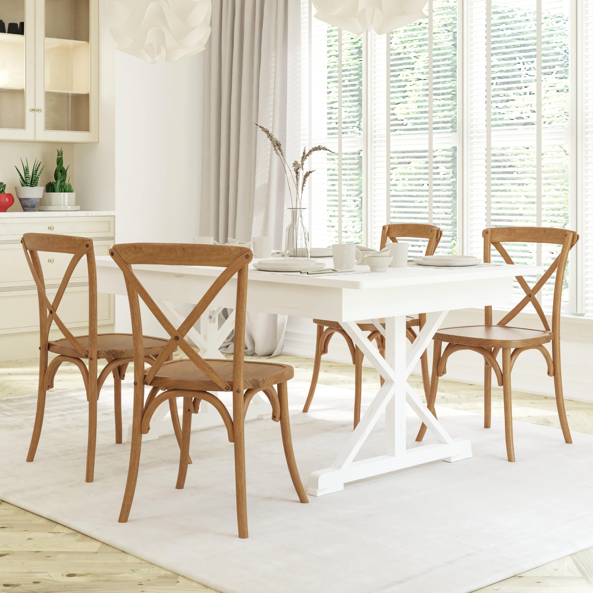 Light Brown X - Back Chair - From Where - 