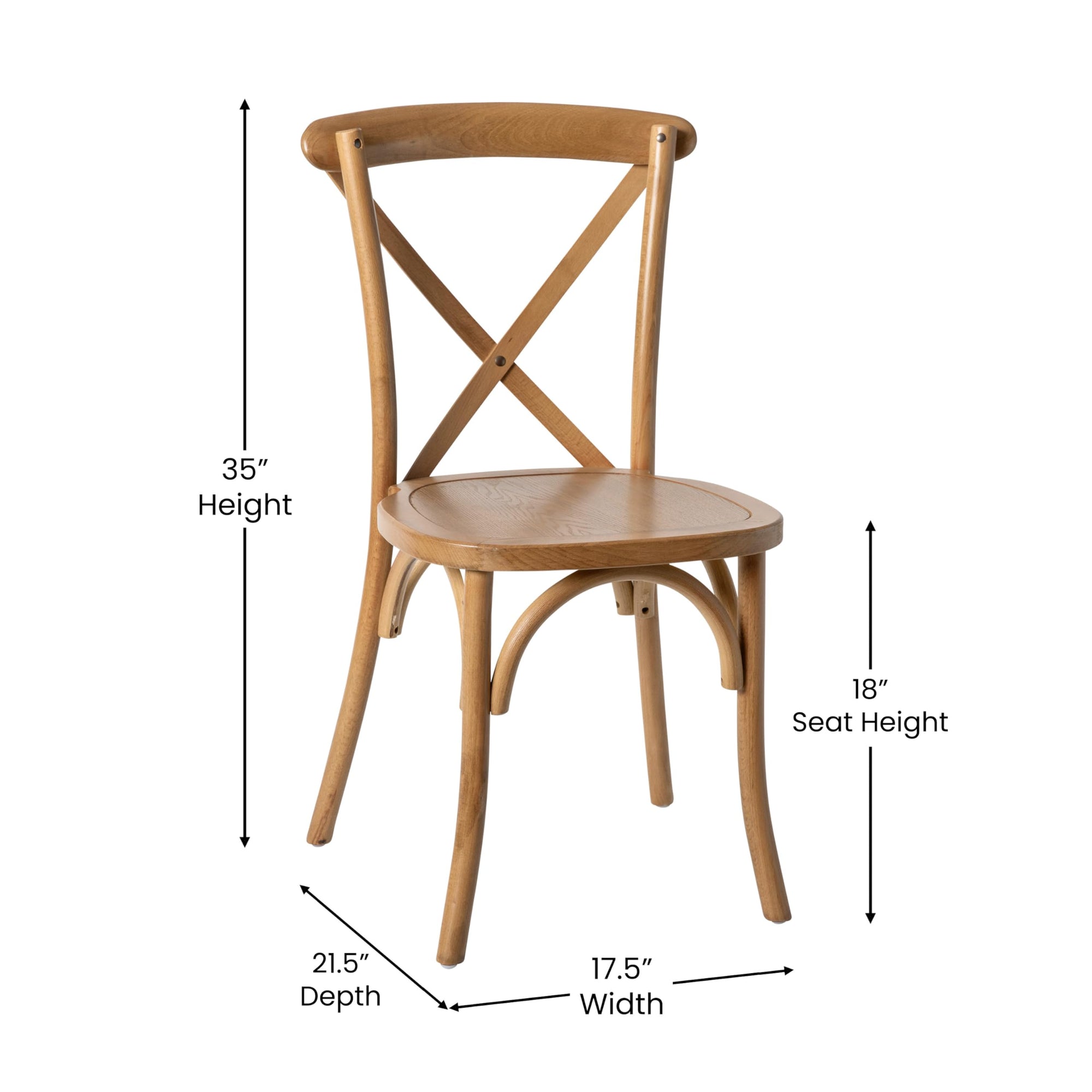 Light Brown X - Back Chair - From Where - 