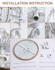 Lights White Bohemia Wood Beaded Chandelier - From Where - 