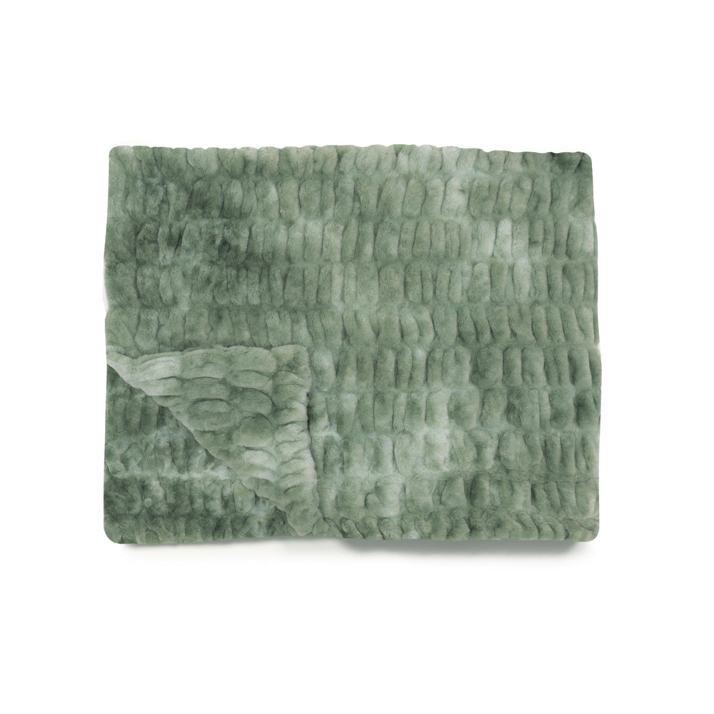 Lily Pad Faux Fur Throw Blanket - From Where Finds - 