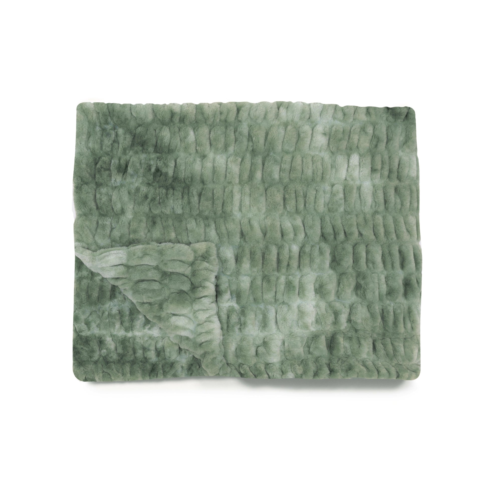 Lily Pad Faux Fur Throw Blanket - From Where Finds - 