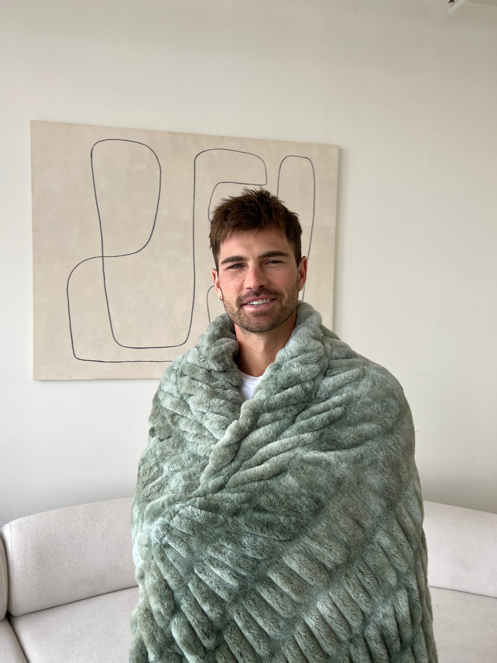 Lily Pad Faux Fur Throw Blanket - From Where Finds - 