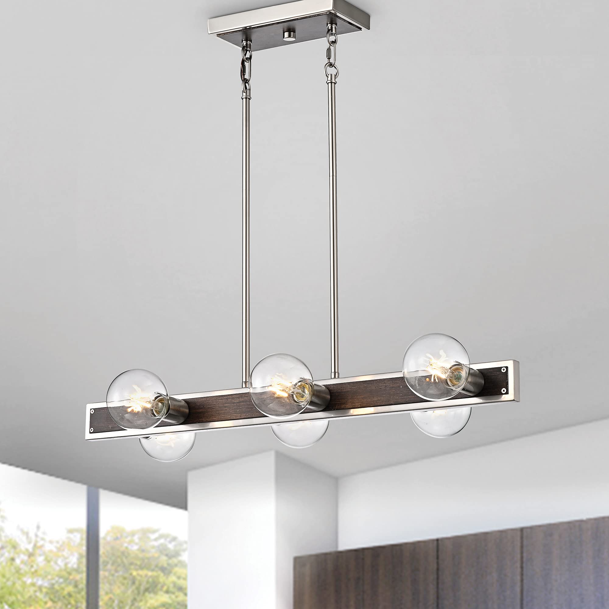 Linear Kitchen Island Pendant Chandelier - From Where - 