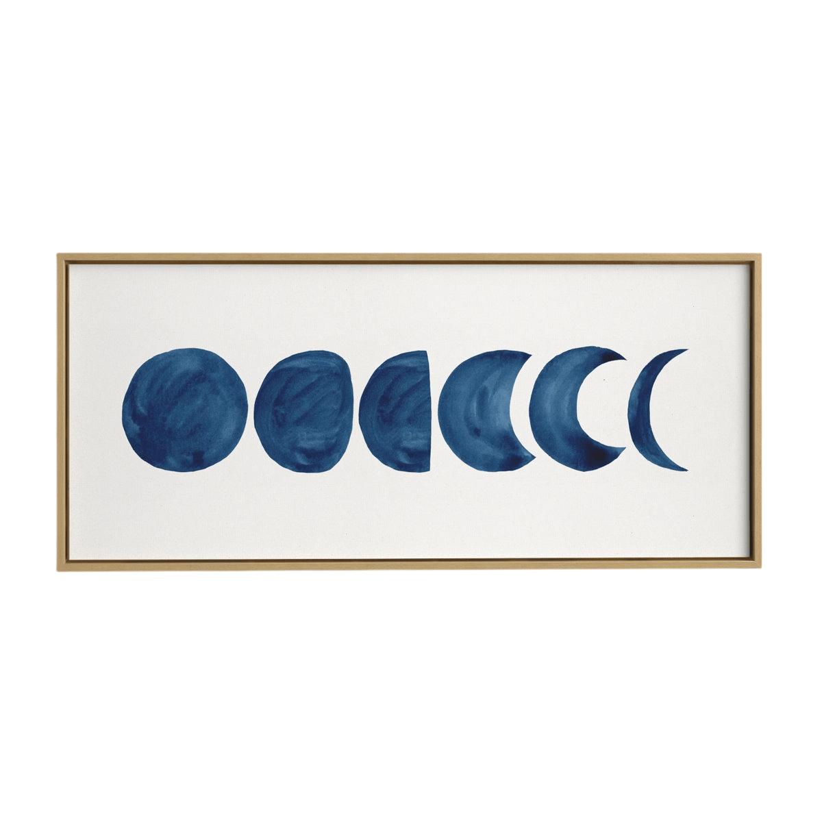 Linear Moon Phases Canvas Print - From Where - 