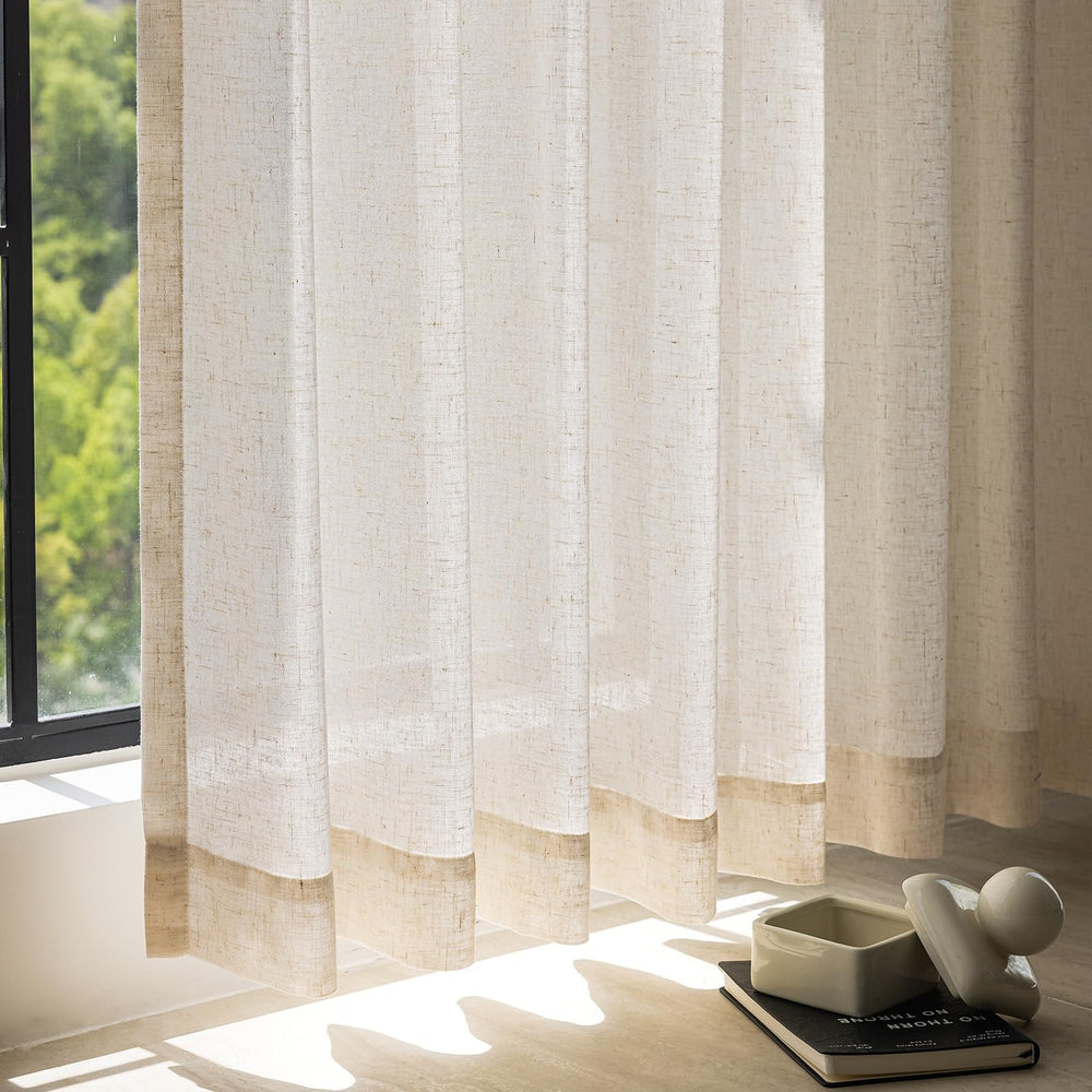 Linen Crude Curtains (Set of 2) - From Where - 
