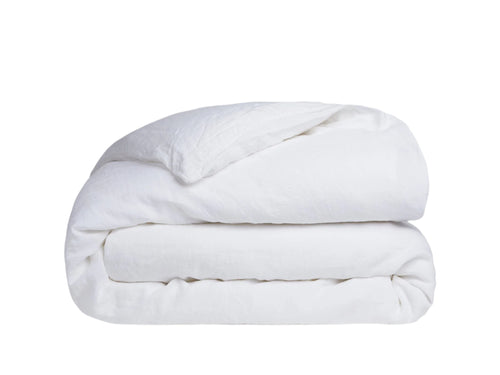 Linen Duvet Cover White