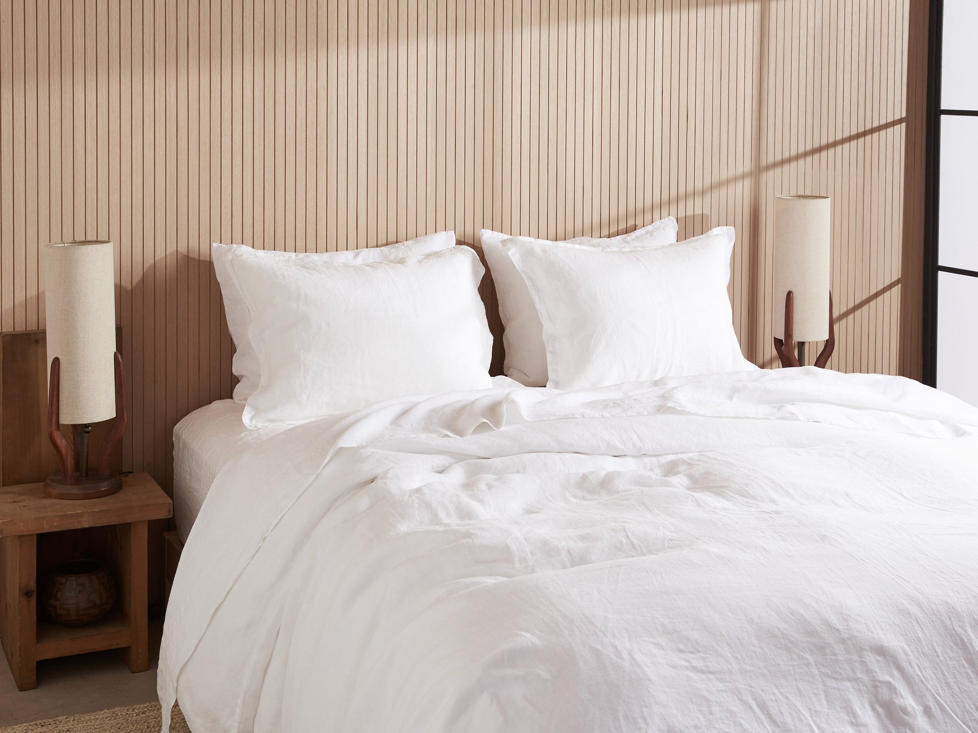 Linen Duvet Cover (White) - From Where - 
