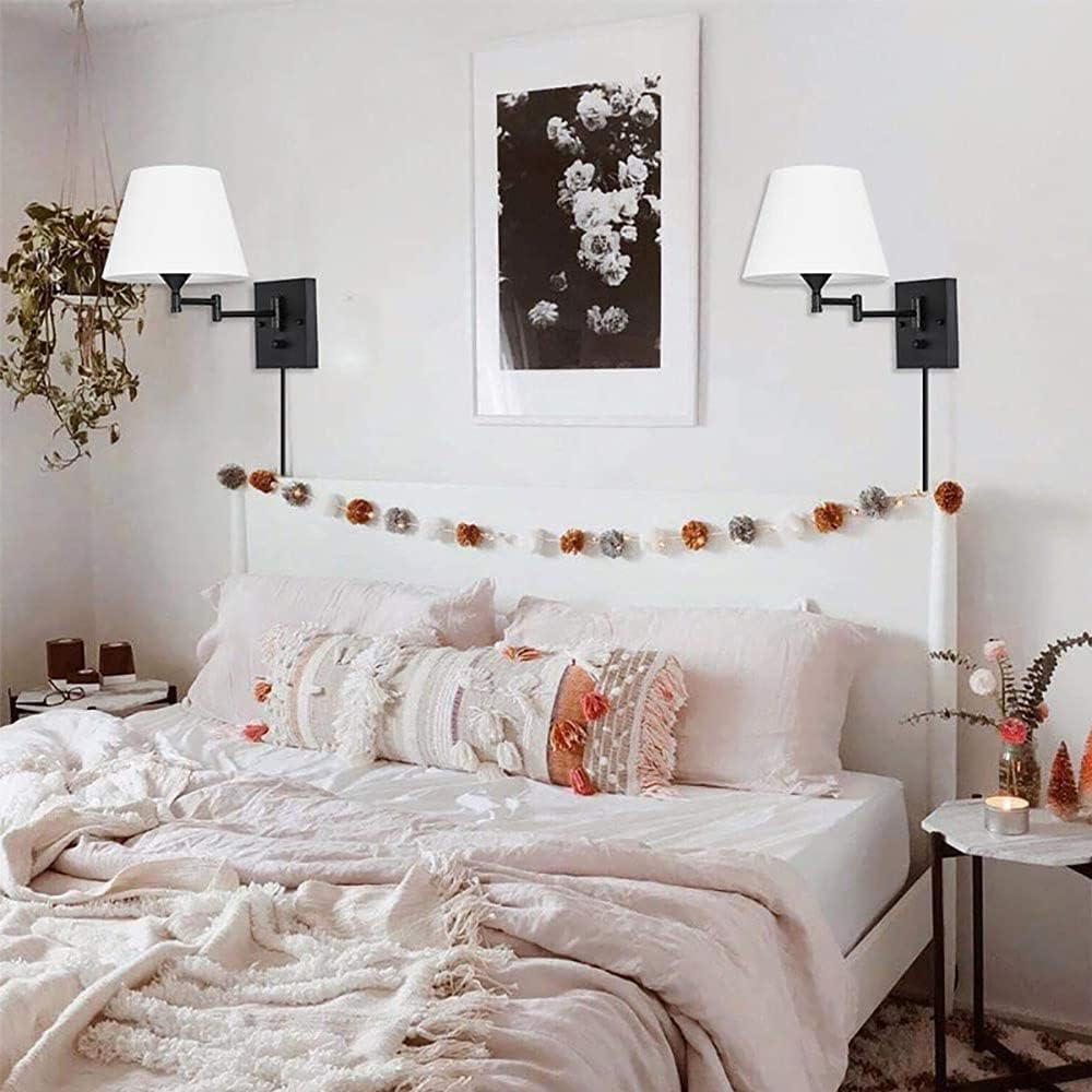 Linen Fabric Adjustable Wall Lamp - From Where - 