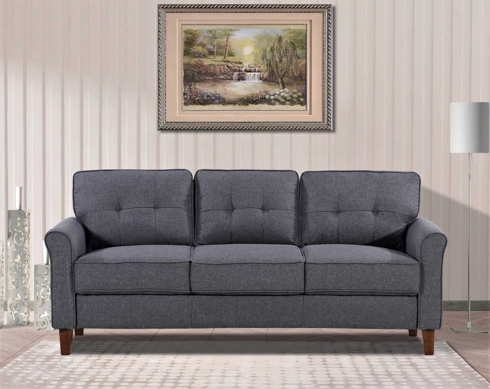 Linen Flared Arm 2Pcs Living Room Set - From Where -