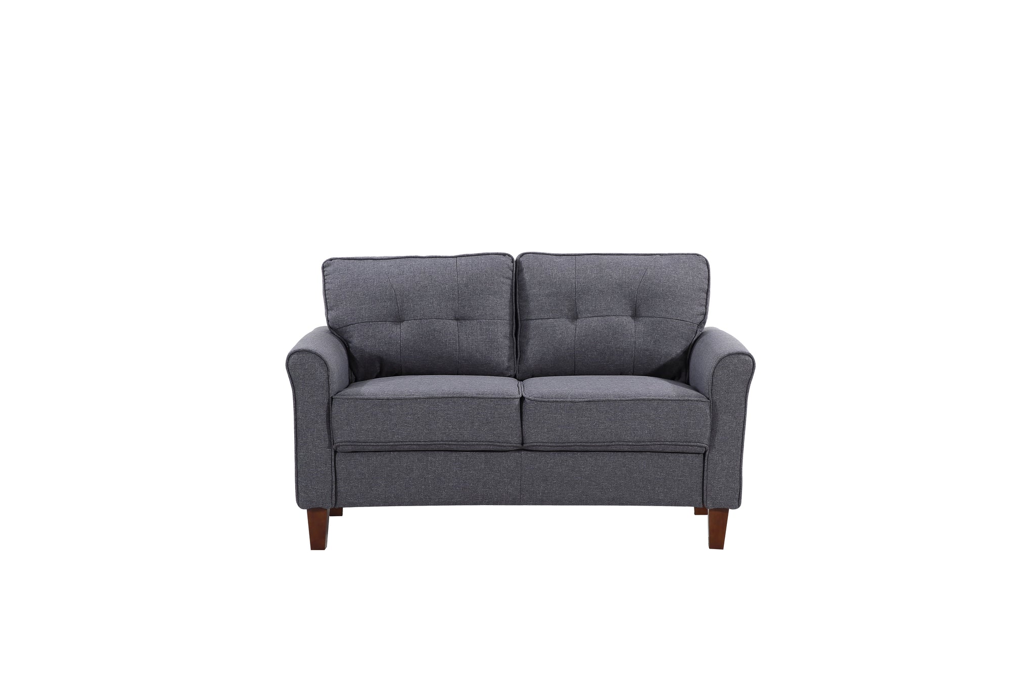 Linen Flared Arm 2Pcs Living Room Set - From Where - 