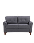 Linen Flared Arm 2Pcs Living Room Set - From Where - 