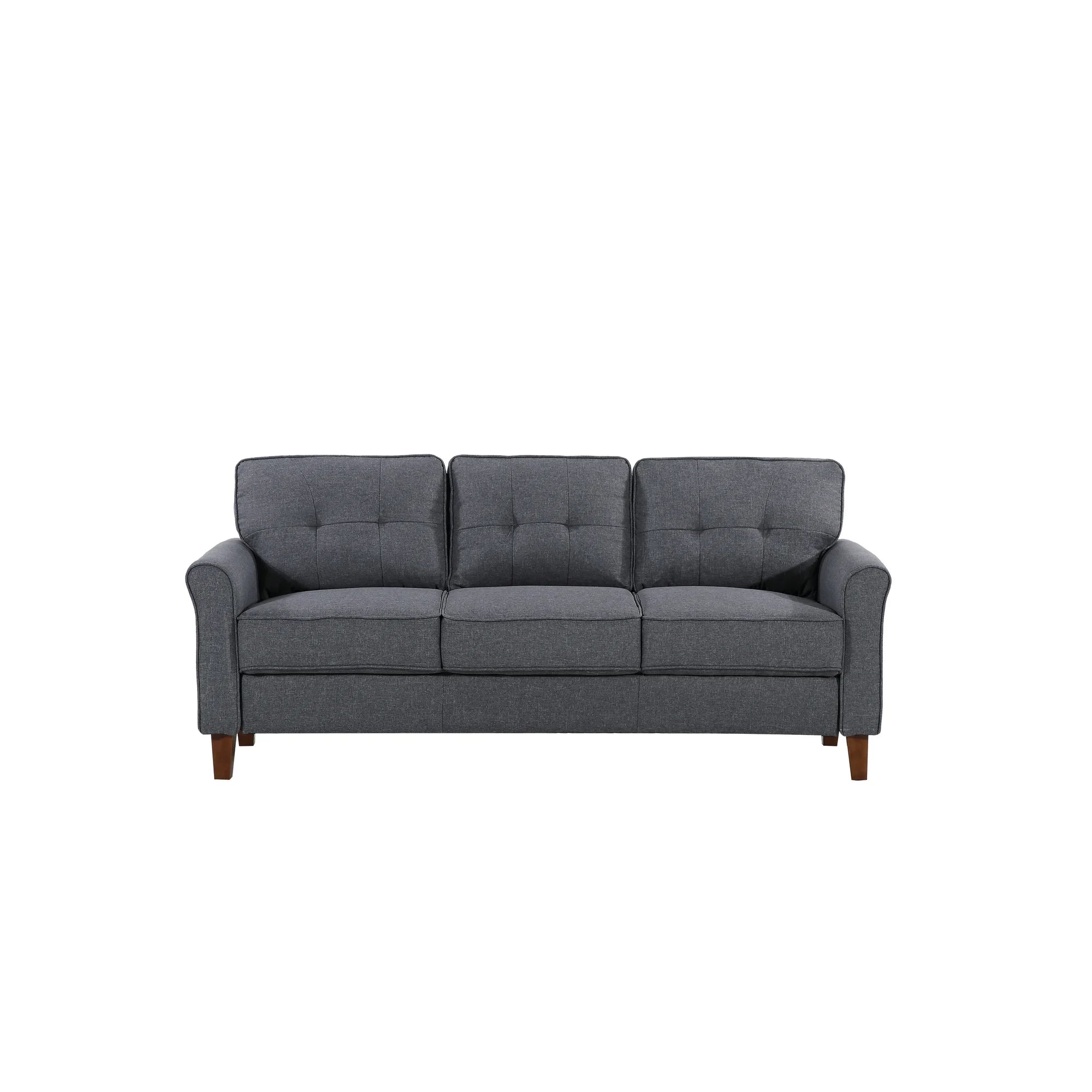 Linen Flared Arm 2Pcs Living Room Set - From Where - 