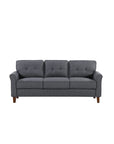 Linen Flared Arm 2Pcs Living Room Set - From Where - 