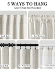 Linen Rod Pocket Blackout Curtains - From Where - 