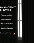 Linen Rod Pocket Blackout Curtains - From Where - 