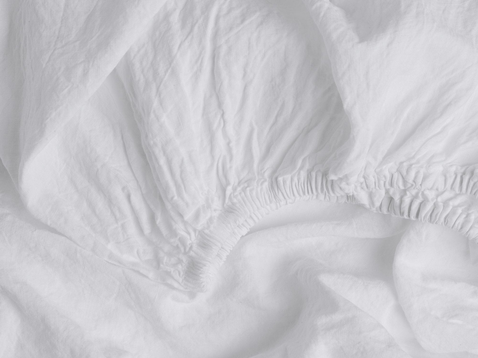 Linen Sheet Set - White K/CK