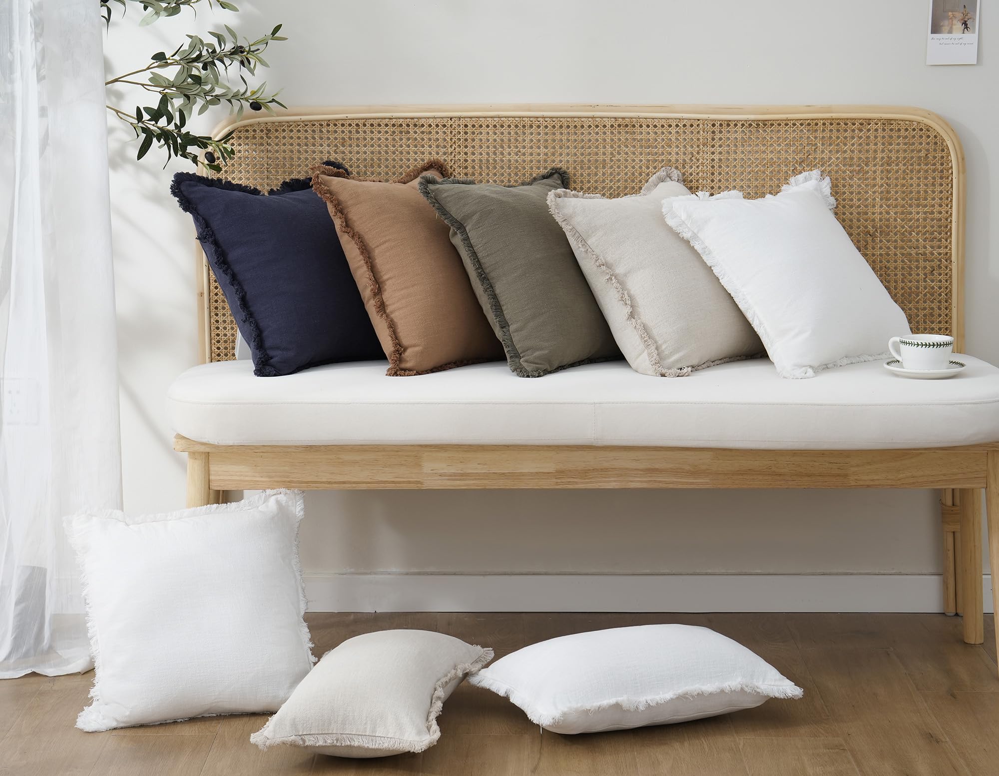 Linen Tassel Pillow Covers (Set of 2) - From Where Finds - 