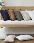 Linen Tassel Pillow Covers (Set of 2) - From Where Finds - 