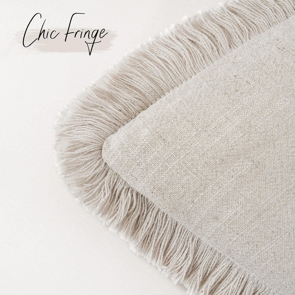 Linen Tassel Pillow Covers (Set of 2) - From Where Finds - 