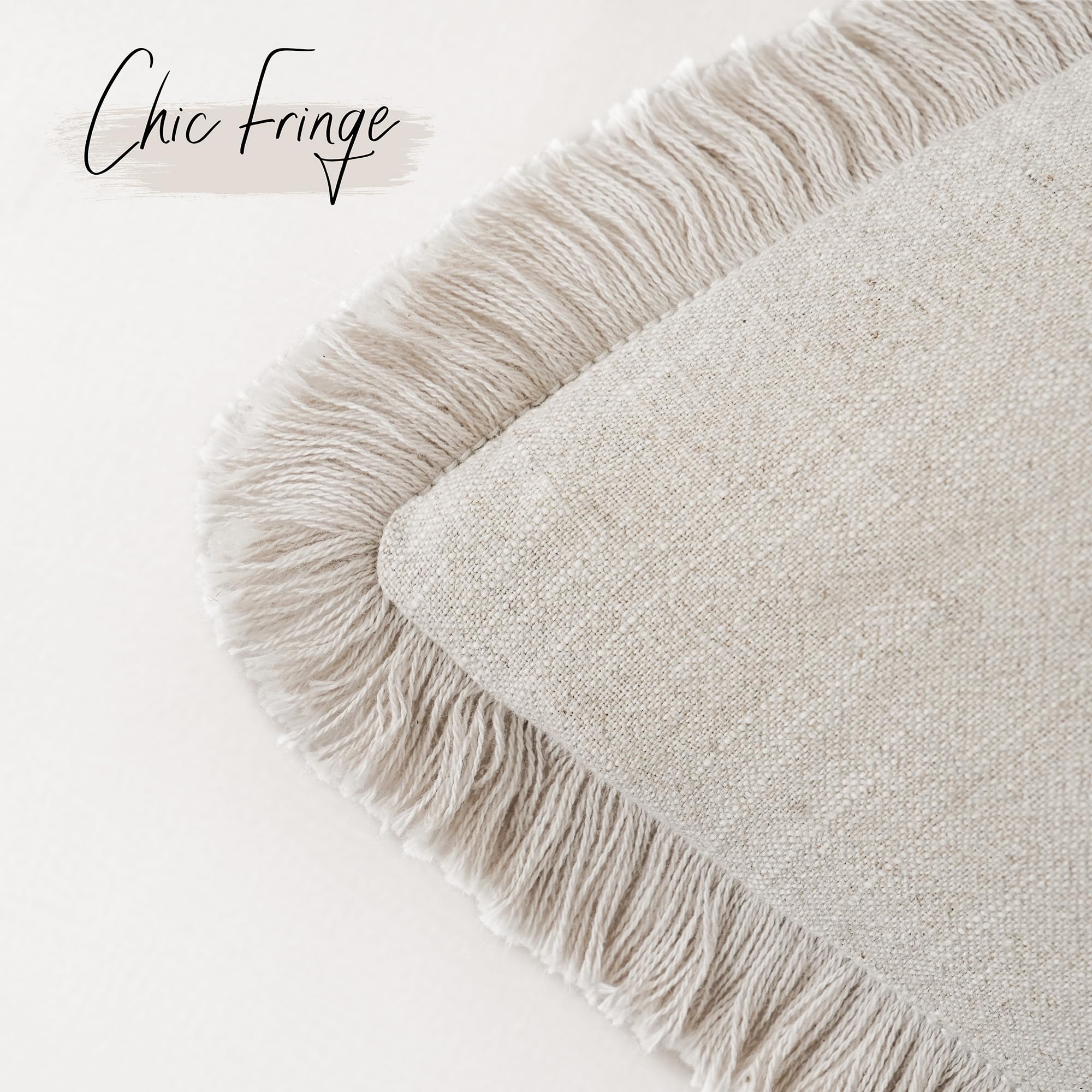 Linen Tassel Pillow Covers (Set of 2) - From Where Finds - 