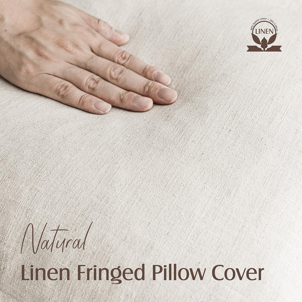 Linen Tassel Pillow Covers (Set of 2) - From Where Finds - 