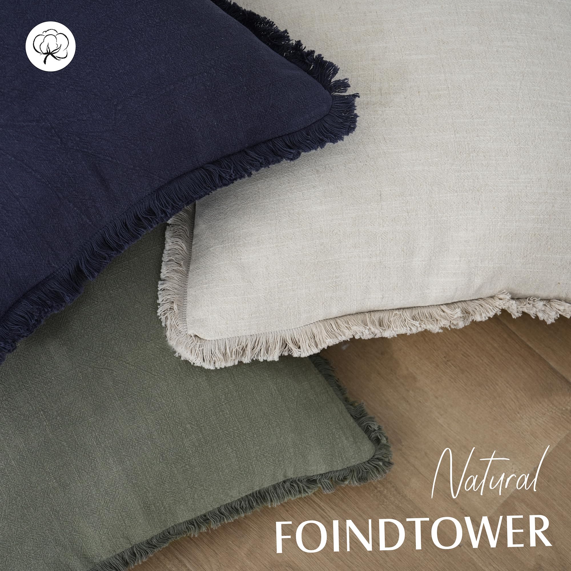 Linen Tassel Pillow Covers (Set of 2) - From Where Finds - 