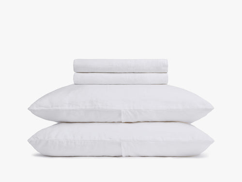 Linen Sheet Set - White