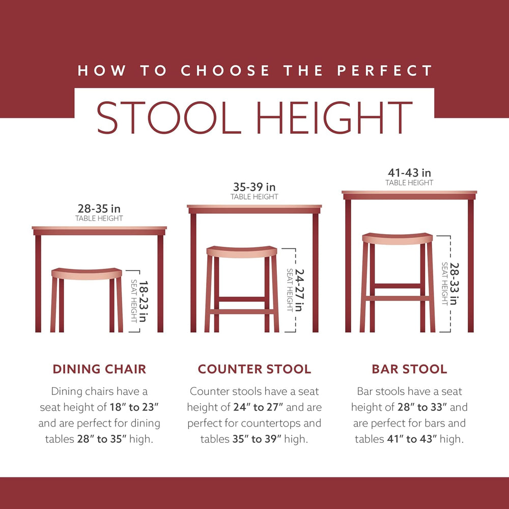 Linon Home Home Saddle Stool, 29 - Inch, 17" w x 11" d x h, Dark Brown, Bar Height - From Where - 