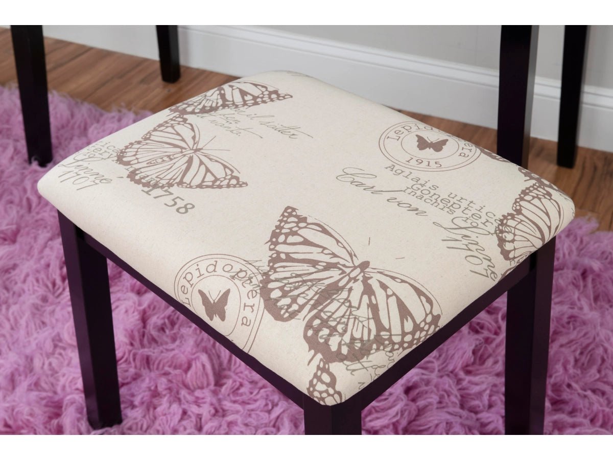 Linon Kensley Butterfly Vanity Set - From Where - 