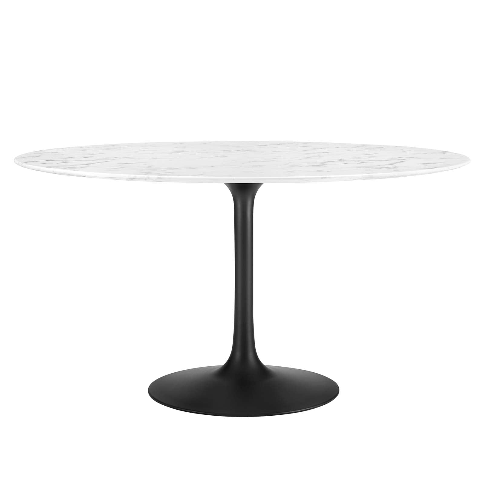 Lippa 54" Round Marble Dining Table - From Where - 